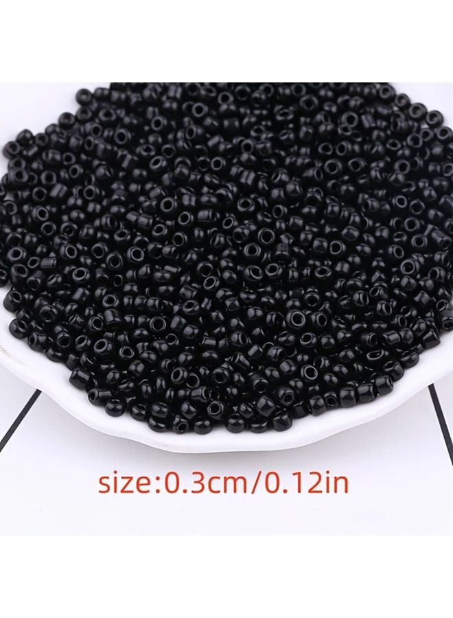Black Porcelain Beads 3mm Rice Beads for DIY Bracelet Necklace Handmade Craft Accessories - Image 4